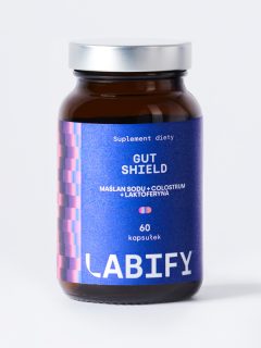 Gut Shield - premium suplement z laktoferyną, colostrum i maślanem sodu na zdrowe jelita i trawienie | Labify