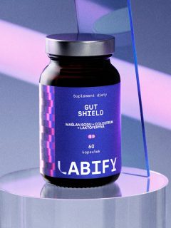 Gut Shield - premium suplement z laktoferyną, colostrum i maślanem sodu na zdrowe jelita i trawienie | Labify