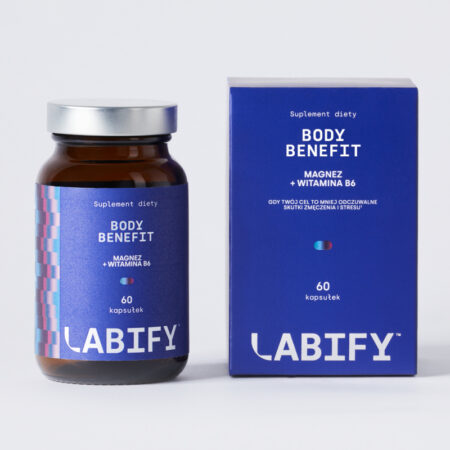 Body Benefit - suplement z magnezem i witaminą B6 na stres, zmęczenie i układ nerwowy | Labify