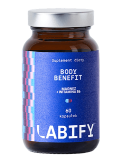 Body Benefit - suplement z magnezem i witaminą B6 na stres, zmęczenie i układ nerwowy | Labify